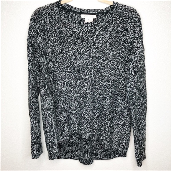 Philosophy Sweaters - Philosophy Black & Gray Marled Sweater